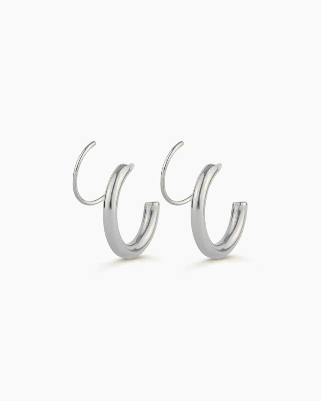 Rebel Cross Loop Earrings