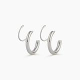 Rebel Cross Loop Earrings