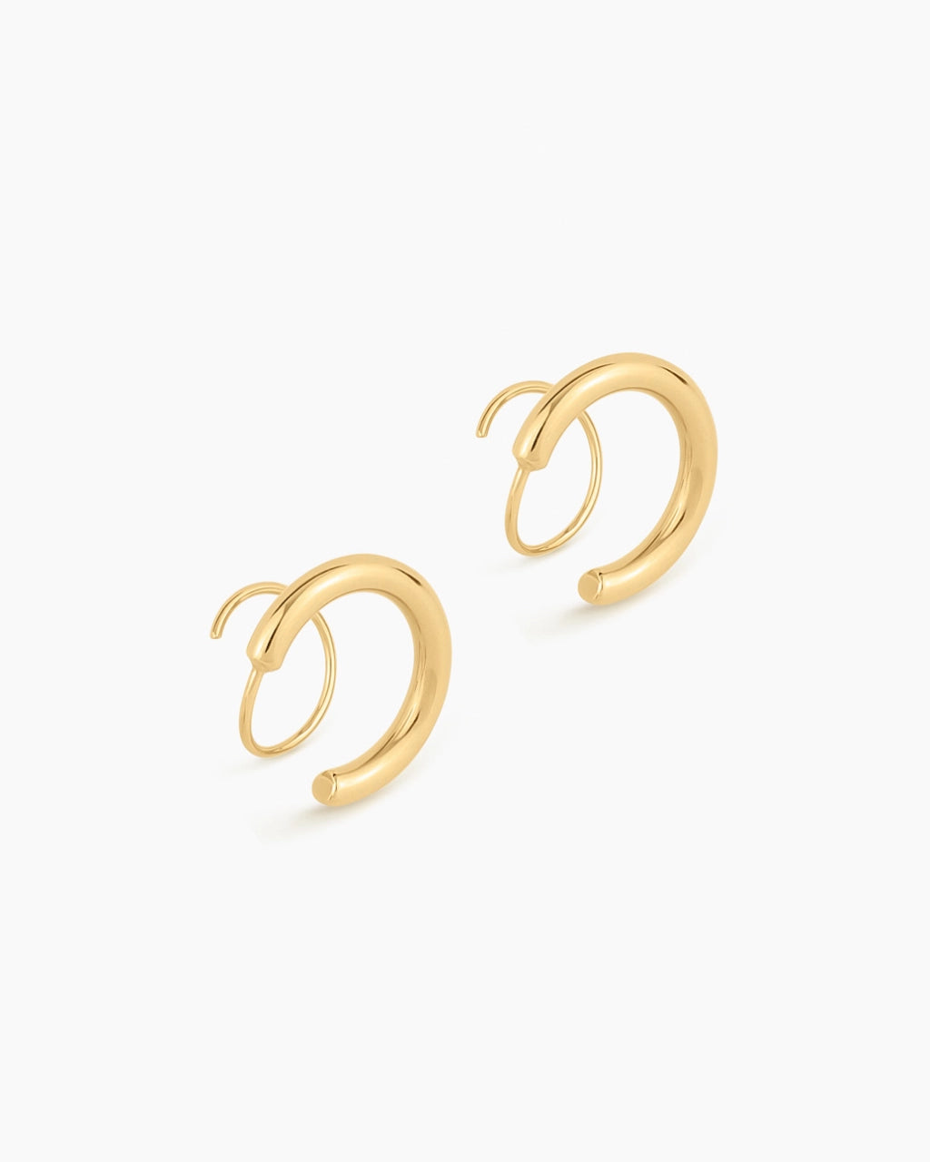 Rebel Cross Loop Earrings