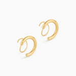 Rebel Cross Loop Earrings