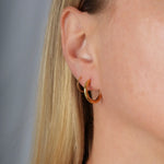 Rebel Cross Loop Earrings