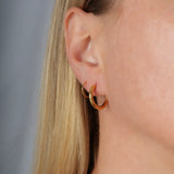 Rebel Cross Loop Earrings