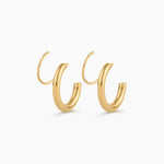 Rebel Cross Loop Earrings
