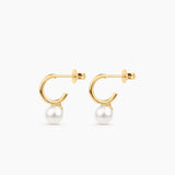Timeless Petal Pearl Hoops
