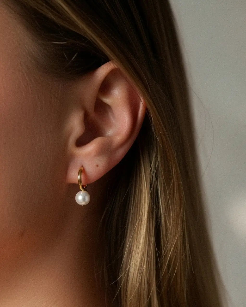 Timeless Petal Pearl Hoops