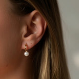 Timeless Petal Pearl Hoops