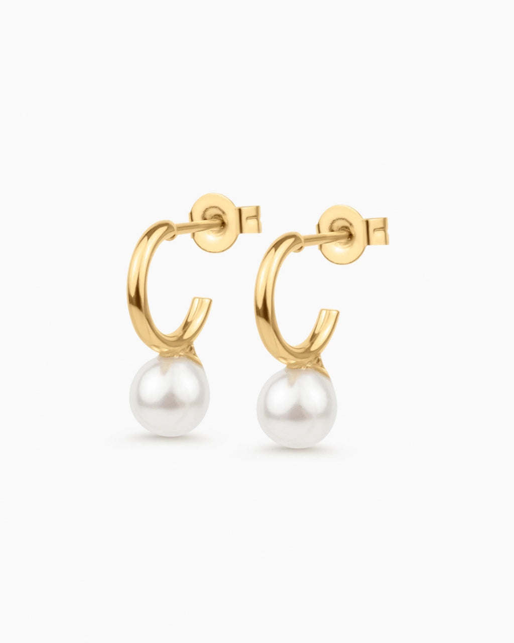 Timeless Petal Pearl Hoops