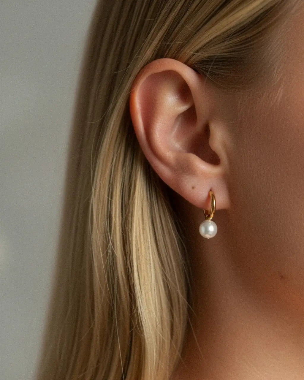 Timeless Petal Pearl Hoops