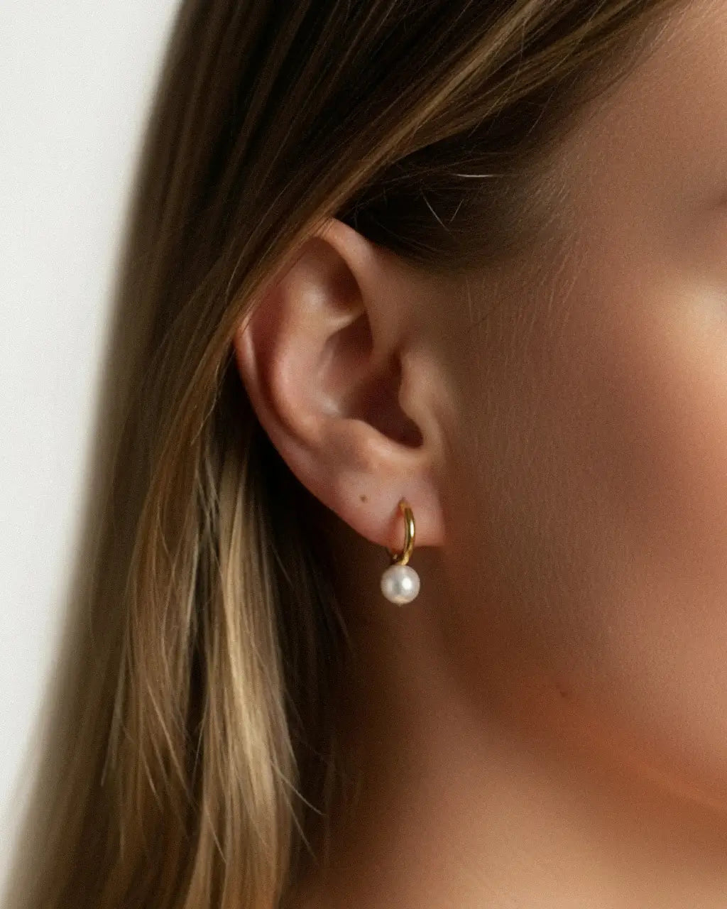Timeless Petal Pearl Hoops