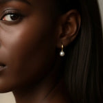 Timeless Petal Pearl Hoops