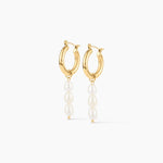 Selene Pearl Hoops