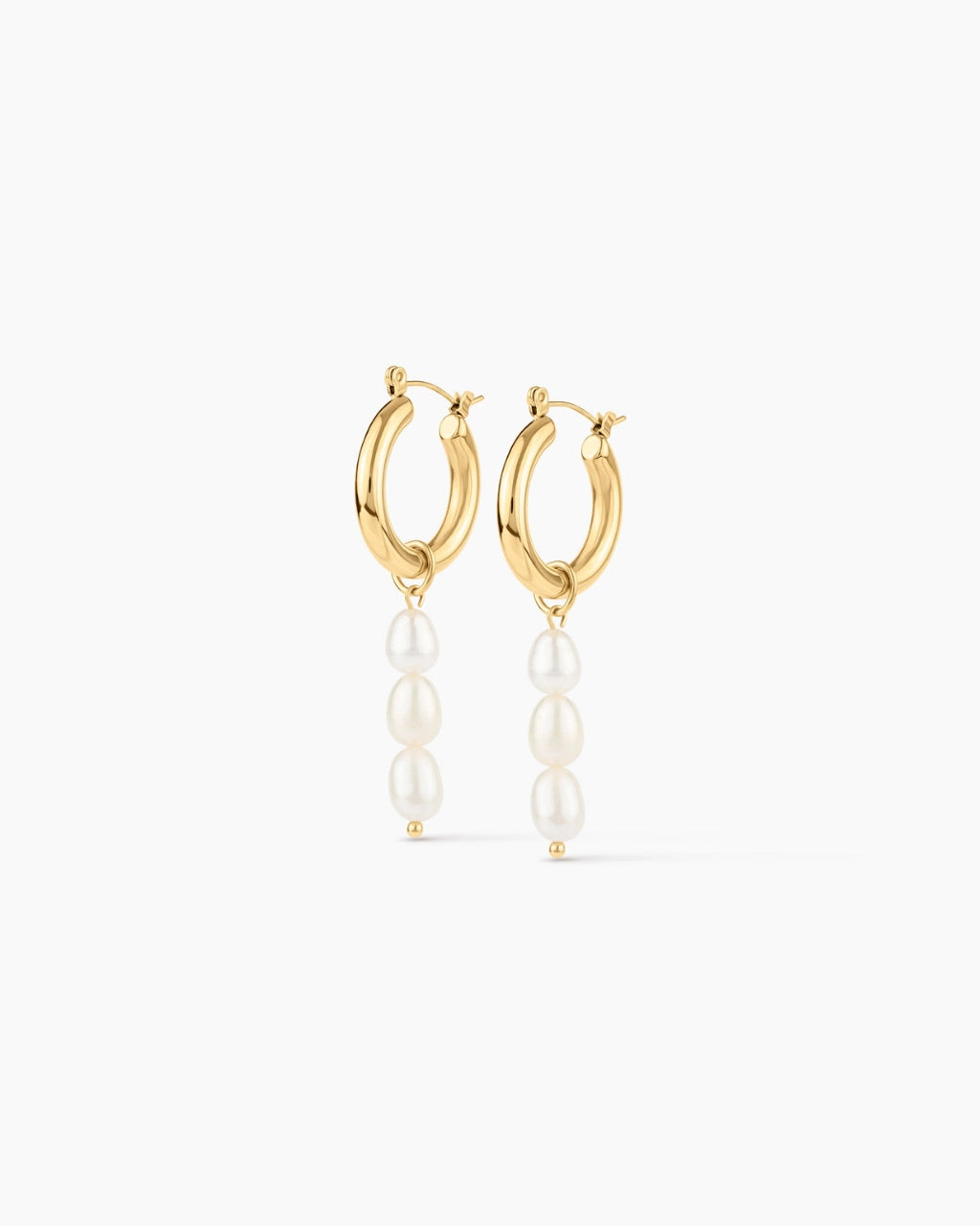 Selene Pearl Hoops