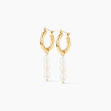 Selene Pearl Hoops