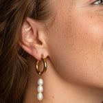 Selene Pearl Hoops