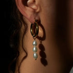 Selene Pearl Hoops