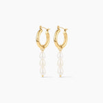 Selene Pearl Hoops