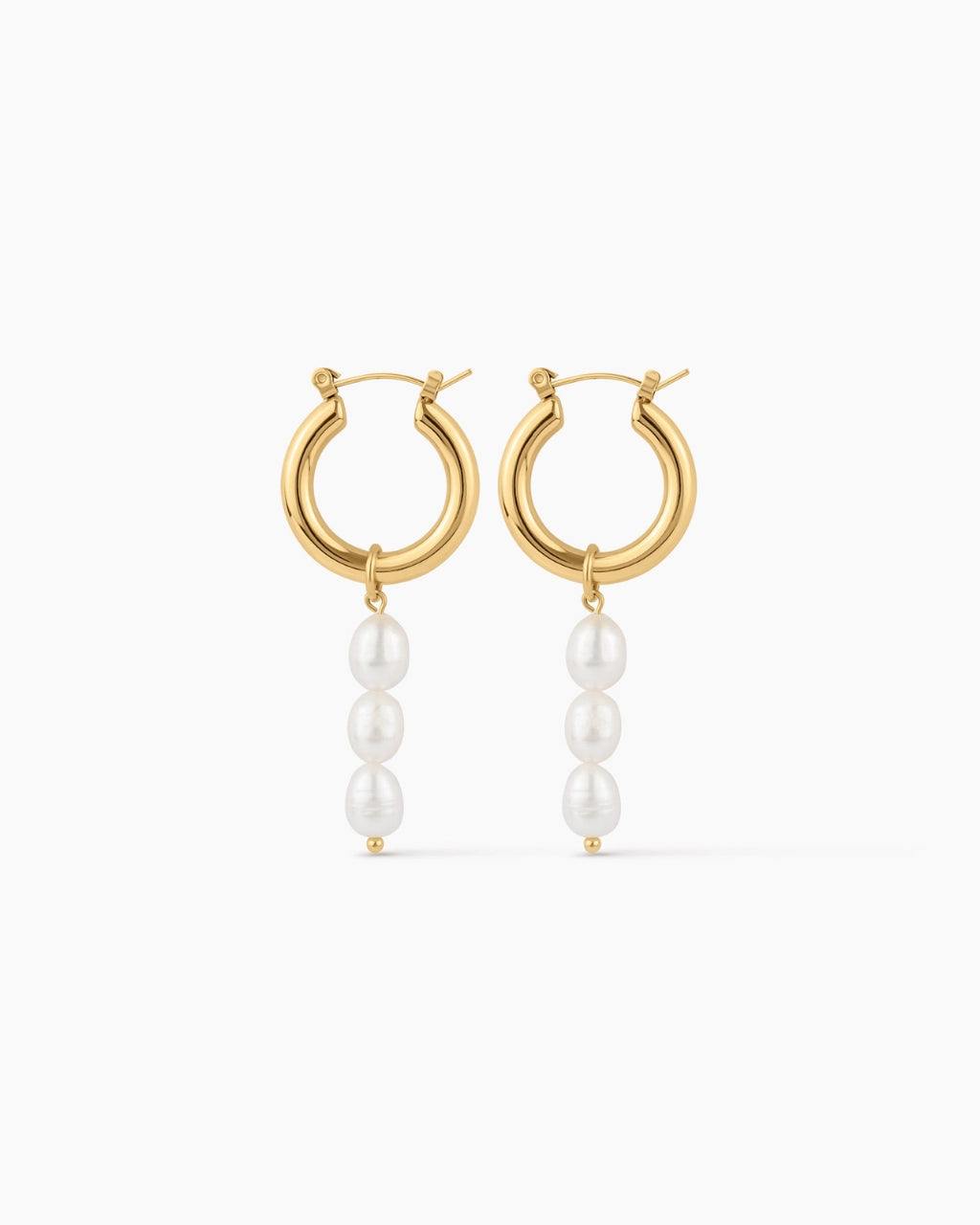 Selene Pearl Hoops