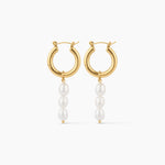 Selene Pearl Hoops