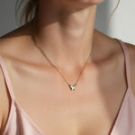 Lunara Butterfly Charm Necklace