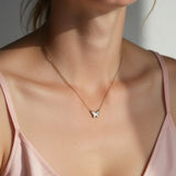 Lunara Butterfly Charm Necklace