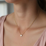 Lunara Butterfly Charm Necklace