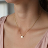 Lunara Butterfly Charm Necklace