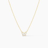 Lunara Butterfly Charm Necklace