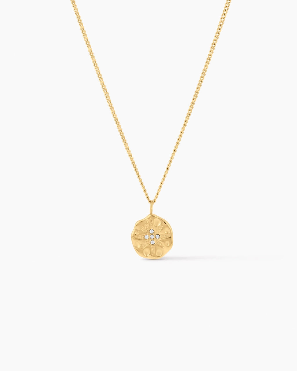 Sunburst Coin Necklace