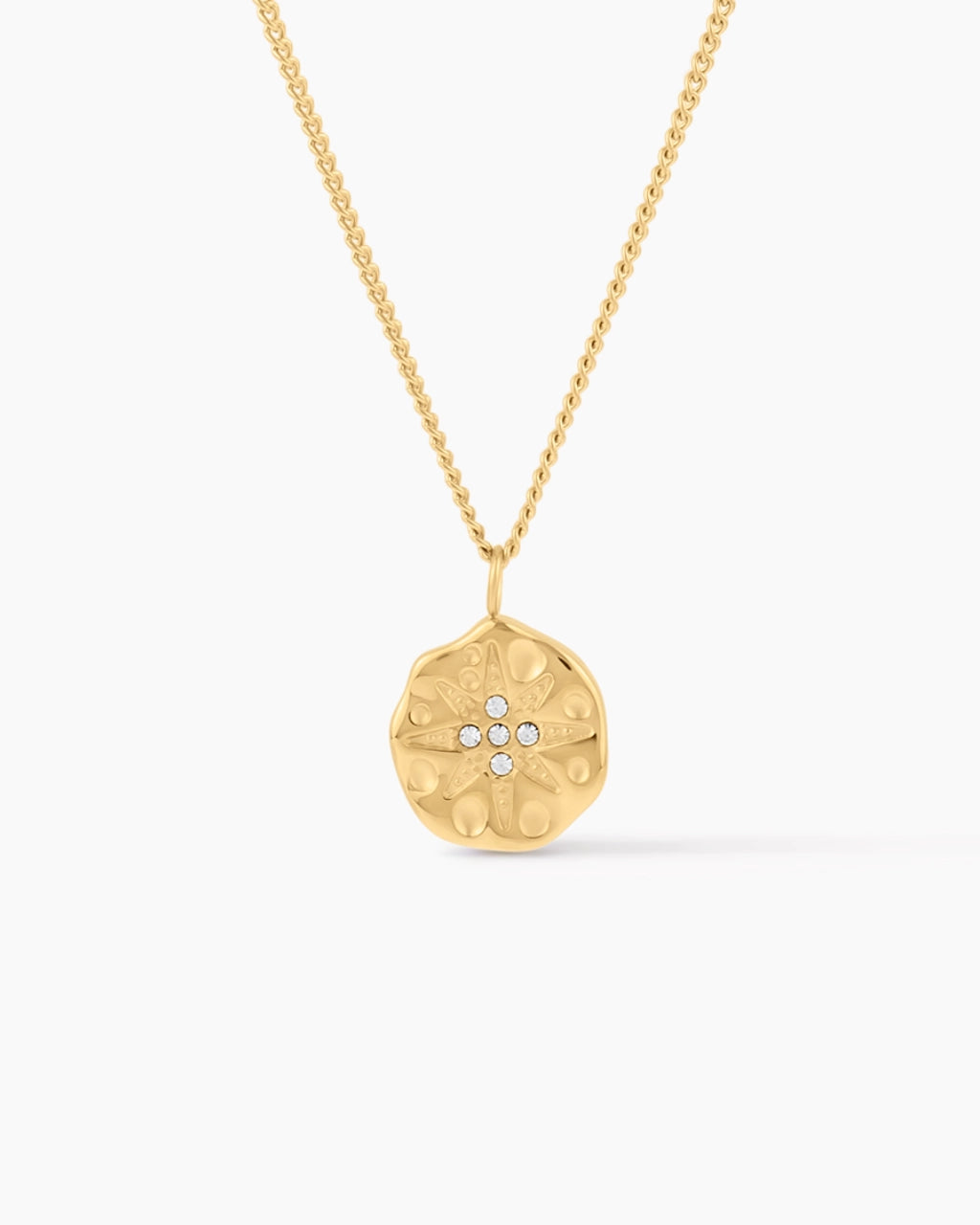 Sunburst Coin Necklace