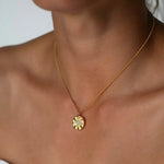 Sunburst Coin Necklace
