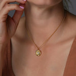 Sunburst Coin Necklace