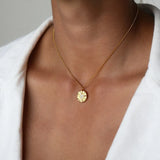 Sunburst Coin Necklace