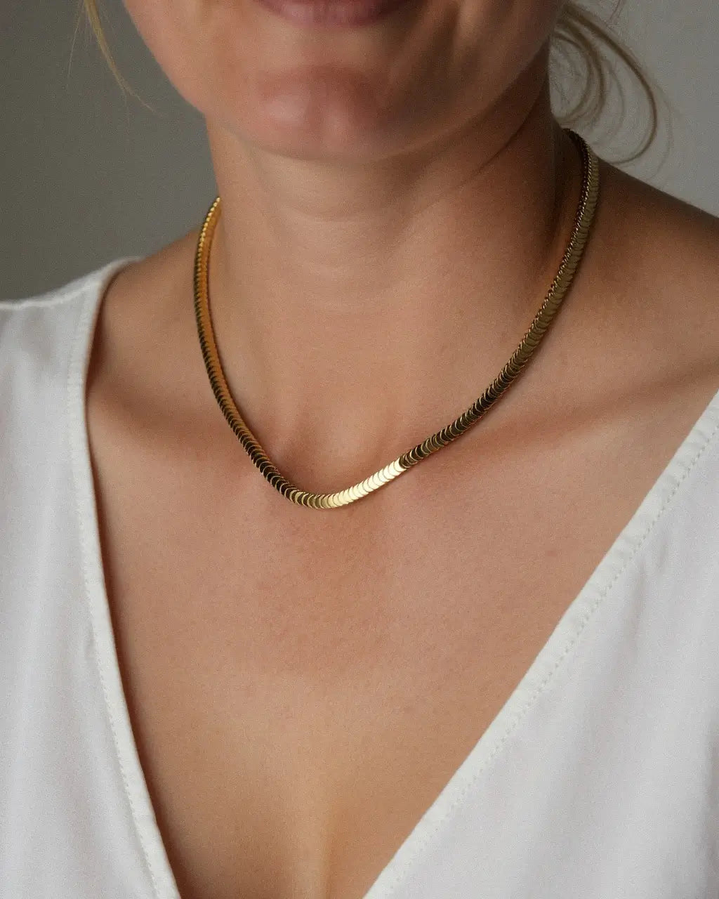 Cassia Herringbone Necklace