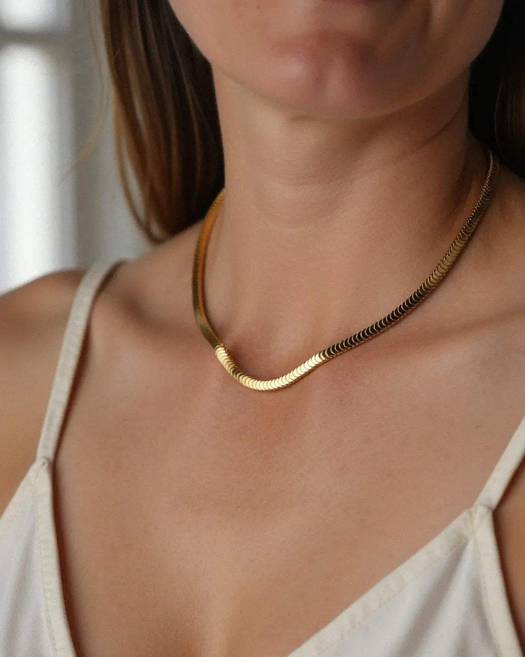Cassia Herringbone Necklace