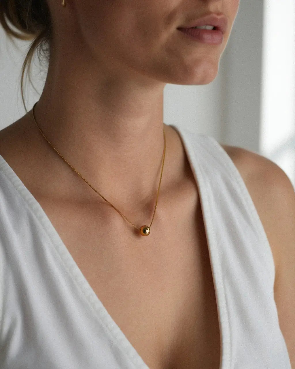 Luna Sphere Pendant Necklace