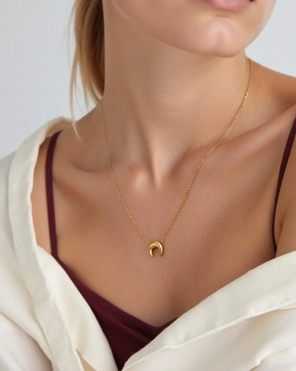 Selene Crescent Necklace