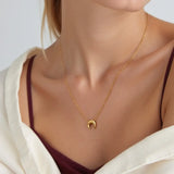 Selene Crescent Necklace