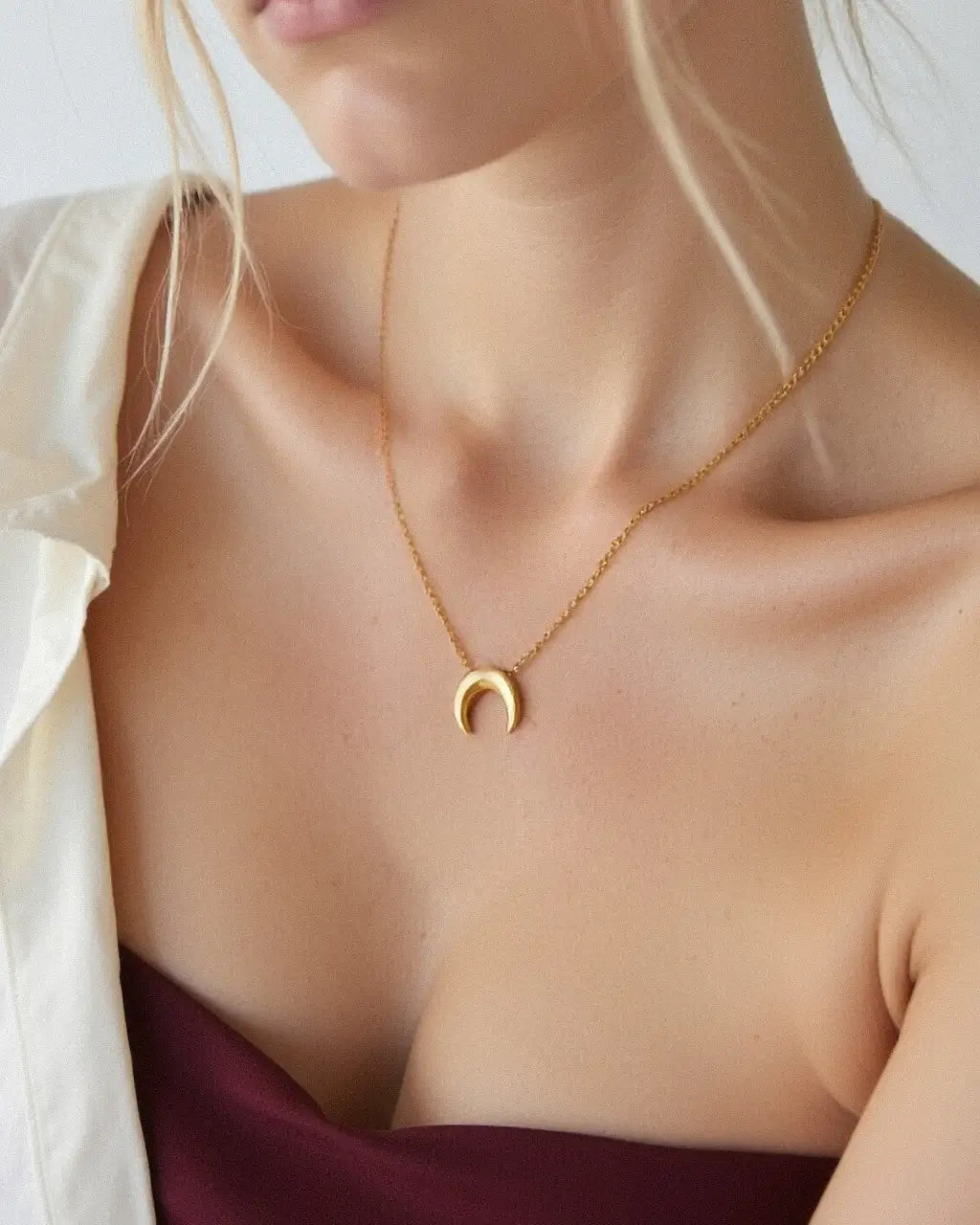 Selene Crescent Necklace