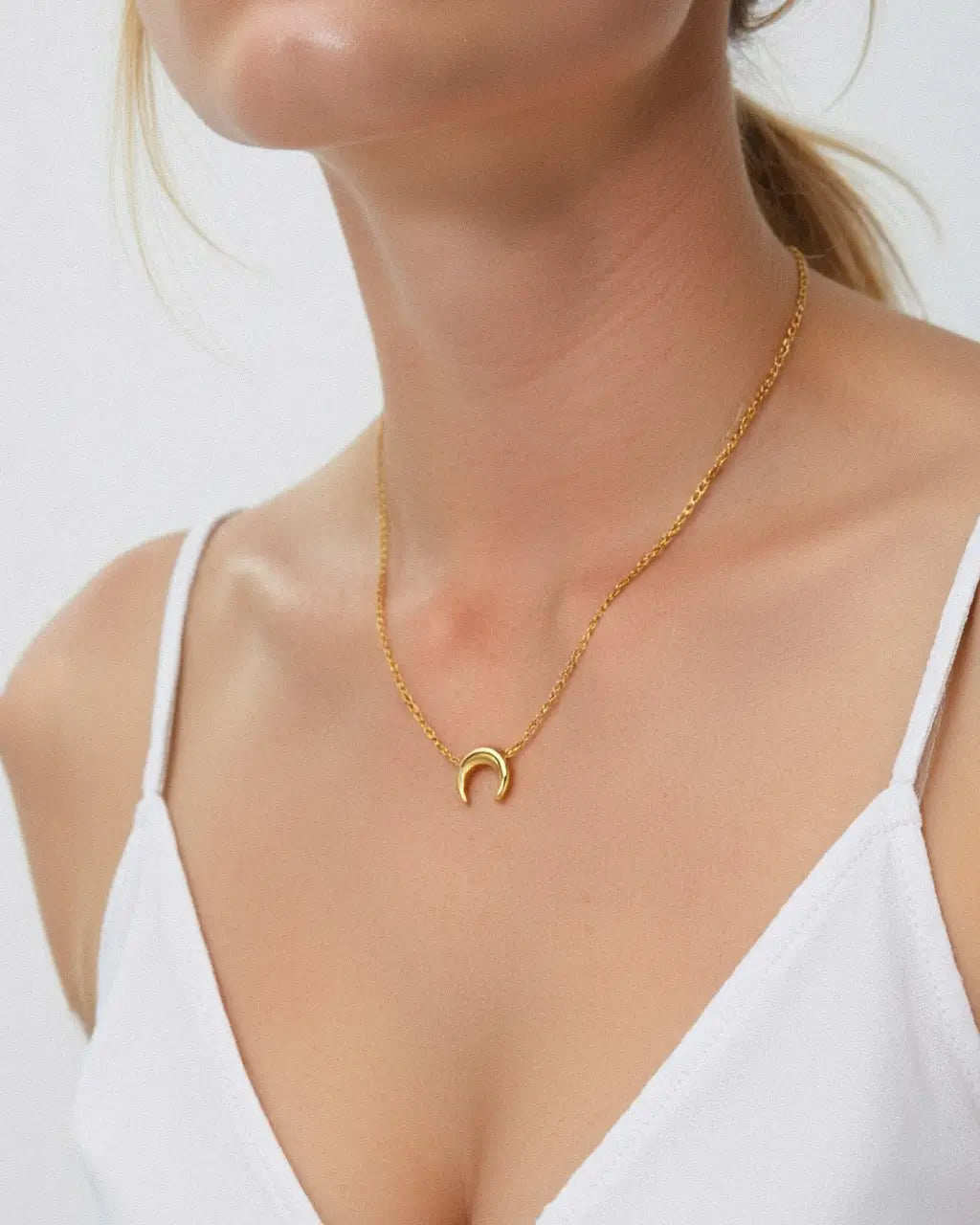 Selene Crescent Necklace