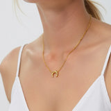Selene Crescent Necklace