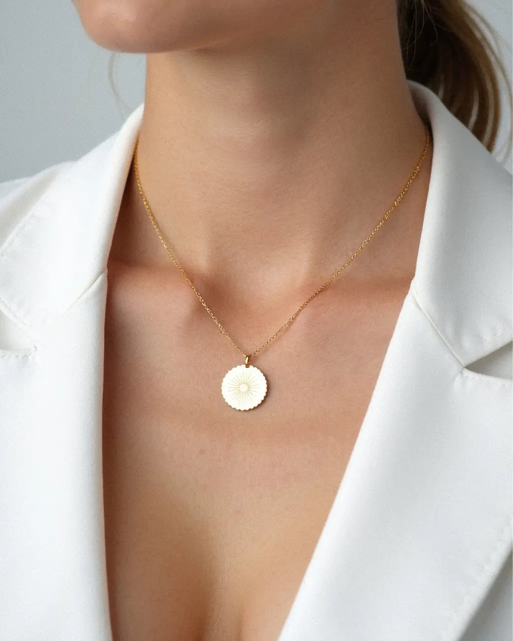 Solara Coin Pendant Necklace