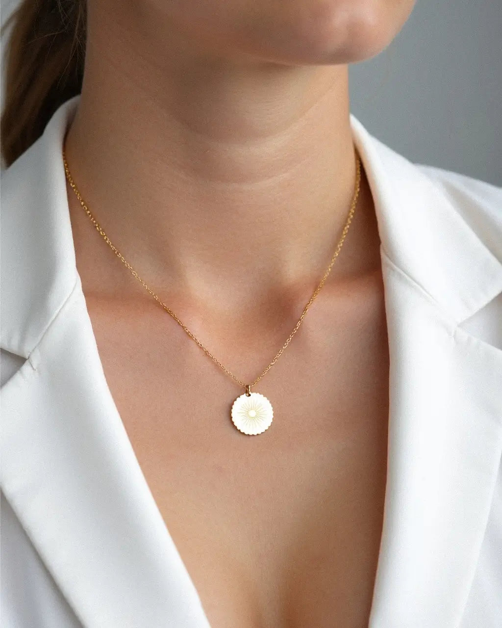 Solara Coin Pendant Necklace