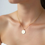Solara Coin Pendant Necklace