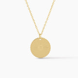Solara Coin Pendant Necklace