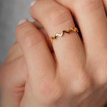 Aurora Peak Band Ring