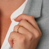 Aurora Peak Band Ring