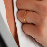 Aurora Peak Band Ring