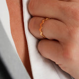 Aurora Peak Band Ring