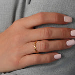 Aurora Peak Band Ring