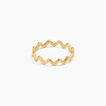 Aurora Peak Band Ring